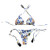 2 Piece Womens Sexy Halter Thong Bikini Tie Two Sides Bottom Triangle Bikini Swimsuits