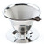 Maranello Caffe Pour Over Coffee Dripper Stainless Steel Reusable Drip Cone Coffee Filter Portable Pour-Over Coffee Maker Paperless Metal Fine Mesh Strainer Coffee Pourover Brewer Camping Coffee Maker