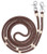 Tough 1 Royal King Braided Contest/Roping Reins Brown