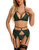 RSLOVE Women Lingerie Set with Garter Belt Sexy Bra and Panty Set Lace Babydoll Set Teddy Bodysuit Green XL