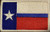 Texas State Flag Patch with Hook  and  Loop Thin Blue Line Tactical Morale Emblem White Border