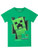 Minecraft Boys Creeper T-Shirt Size 12 Green