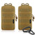 FUNANASUN 2-Pack Molle Pouches - Tactical Compact Water-Resistant EDC Pouch -Tan-
