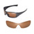 Walleva Replacement Lenses for Oakley Antix Sunglasses - Multiple Options Available -Brown - Polarized-