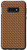 Galaxy S10e Yellow Tinge Saddle Deep Brown Tweed Pattern Cute Case