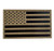 3x5 inch Large Infrared IR US USA American Flag Patch Tactical Vest Patch Hook-Fastener Backing -Coyote Brown Tan-