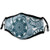 Face Masks Unisex Mouth Cover Mask Vector Vintage Pattern With Green Leaves And Flowers Washable Black Face Bandanas