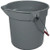 Rubbermaid - FG296300GRAY - 10 qt Round Gray Bucket