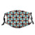 Soft Colored Squares Rhombuses and Triangles Pattern Proof Windproof Face MaskReusableWashable ClothFace CoverCover for Men Women SizeAdult