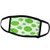 3dRose Anne Marie Baugh Patterns - Cute Green Circles with Polka Dots Pattern - Face Masks -fm_169266_1-