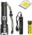 Super Bright Xhp70.2 Led Flashlight Zoom Tactical Flashlight 5 Modes Waterproof Handheld Torch Lamp with USB Cable and Battery