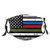 The Red Line Firefight Red Line Flag Firefighter-Face Mask With 2 Filters Reusable and Washable Balaclava For Men Women Adult and Teens