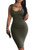 LAGSHIAN Womens Sexy Bodycon Tank Dress Sleeveless Basic Midi Club Dresses Olive LAGSHIAN Womens Sexy Bodycon Tank Dress Sleeveless Basic Midi Club Dresses Olive