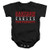 Eastern Washington University Official Between The Lines Unisex Infant Snap Suit for Baby Black Large -18 Months-
