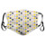 Comfortable Windproof mask? Abstract Circles with Polka Dot Vertical Stripe Horizontal?Printed Facial decorations for adult SIZEM