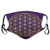 Comfortable Windproof mask? Geometric Curved Rounds Shape Overlapping Circles Artsy?Printed Facial decorations for adult SIZEM