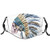 Comfortable Printed maskSkull With Native American Native Hat Indigenous Cultures Circle Of Life Death?Windproof Facial decorations for man and woman