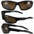 Global Vision Daytona 6 Polarized Sunglasses Glasses Black frames Brown Lens