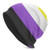Non-Binary Pride Flag Unisex Beanie Hat Cuffed Plain Skull Knit Hat Cap Black