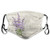 Vintage Postcard Composition with Grunge Display and Flowers Face Mask Reusable Washable Masks Cloth for Men and Women