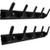 Coat Rack Wall Hooks Rack Coat Hooks for Wall Mounted Coat Rack with 5 Wall Coat Hooks Wall Coat Rack for Coat Hat Towel Mudroom Bathroom Entryway Made of Space Aluminum 17-Inch - 2 Pack Matte Black
