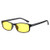 Cyxus Blue Light Blocking -Lightweight TR90- Glasses for Anti Eye Strain Headache Computer Use Eyewear Men/Women -8327 TR90 Black Frame Yellow Lens for night-