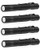 4 Pcs Military Grade Tactical LED XML T6 1000 Lumens Single Mode Pen Flashlight with Clip
