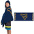 The Northwest Company NCAA West Virginia Mountaineers Dots Youth Terry Cloth Hooded Wrap Towel