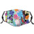 Comfortable Windproof maskAbstract Flower Composition With Color Strokes Splashes Circles And Little FlowersPrinted Facial decorations for children