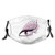 Comfortable Windproof maskAbstract Eye With Big Pink Dots Circles And Floral Feminine Details?Printed Facial decorations for adult