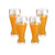 Classic Plastic Pilsner Glasses 16 oz Craft Beer Glasses Pilsner Beer Glasses Set of 4 Unbreakable Dishwasher-Safe BPA Free