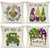 AENEY Mardi Gras Pillow Covers 20x20 Inch Set of 4 for Home Decorations Beads Eye Mask Fleur De Lis Feather Decor Happy Mardi Gras Throw Pillows Decorative Cushion Cases Mardi Gras Decorations A328-20