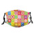 ETHAICO Squares Lively Colors with Hand Drawn Style Circles Childish Kids Nursery Design?Dustproof Windproof Face MaskReusableWashable ClothFace CoverCover for Dust Men Women