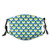 Comfortable Printed maskGeometric Angled Lines Composition With Half Circles Pattern Modern Art DesignWindproof Facial Decorations for Unisex Adults