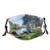 Funny Print Breathable Mouth MasksSunny Spring Season Day Pier View In Countryside Rural Cottage Nature Image Hip Hop Dust Face Mask Washable And Reusable Windproof Cartoon Animal Masks.SIZEM