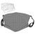 Greyscale Circular Honeycomb Pattern and Triangles Abstract Modern Art Reusable Face Mask Balaclava Washable Outdoor Nose Mouth Cover for Men and Women.M