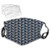 Symmetrical and Geometrical Pattern with Rhombus Triangle Shapes Stripes Reusable Face Mask Balaclava Washable Outdoor Nose Mouth Cover for Men and Women