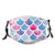 Women Men Boys Girls DustproofCircles With Pastel Watercolors Mermaid Pattern Tropical Artistic Illustration Half Face Mouth Mask Breathable Mouth Muffle For Travel Outdoor