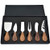 Cheese Knives Set 6-Piece Stainless Steel Cheese Knife Collection with Cheese Slicer Cheese Cutter Cheese ForkCheese Spreading Knife for Charcuterie Boards and Cutlery Gift Set
