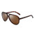 JIM HALO Polarized Aviator Sunglasses Men Women Oversize Plastic Driving Glasses -Tortoise Frame / Polarized Brown Lens-