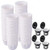 Paper Filters for Reusable K Cups 500 PCS Disposable Paper Coffee Filters with 4 Reusable K Cups for Keurig 1.0 and 2.0 Brewers