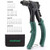 Rivet Gun with 200-Piece Rivets Single Hand Manual Rivet Gun Kit With Storage Bag 4 Tool-free Interchangeable Color-Coded Heads 4 in 1 Hand Riveter Set - AHR01B