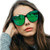 LVIOE Oversized Cat Eyes Sunglasses for Women Fashion Vintage Eyewear With Polarized Lens 100 percent UV Protection