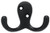 Liberty Hardware B59104Z-FB-C Double Prong Robe Hook, Flat Black