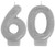 Amscan 170289 Sparkling Celebration 60 Numeral Candles 3" Multicolor