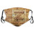 Windproof Activated Carbon maskClosed Wooden Shutters Plank Rough Grunge Countryside Classical Design PrintFacial decorations for Unisex adults?10919
