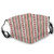 2021 Fashionable Comfortable Windproof mask?Vertical Stripes With Dots Little Geometric Circles Contrast Toned Bands Design?Printed Facial decorations for adult