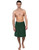TowelSelections Mens Wrap Shower  and  Bath Terry Velour Towel Large/X-Large Hunter Green
