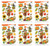 Beistle S90808AZ6, 6 Sheets Fall Clings, 12" x 17" Sheets