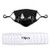 Outdoor Dust Face Mask Reusable Face Cover Women Men Christmas EKG Line Gift Present-10 Filters-